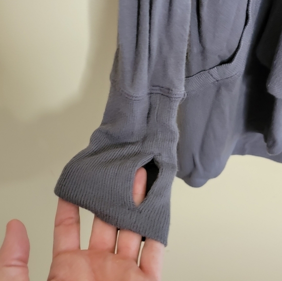 Athleta | Soft Gray Open Front Cardigan Sweater Size XS - Picture 3 of 6